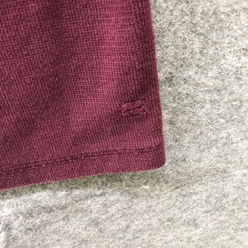 Banana Republic Crewneck Sweater Mens L Burgundy Red Cotton Blend Pullover‎